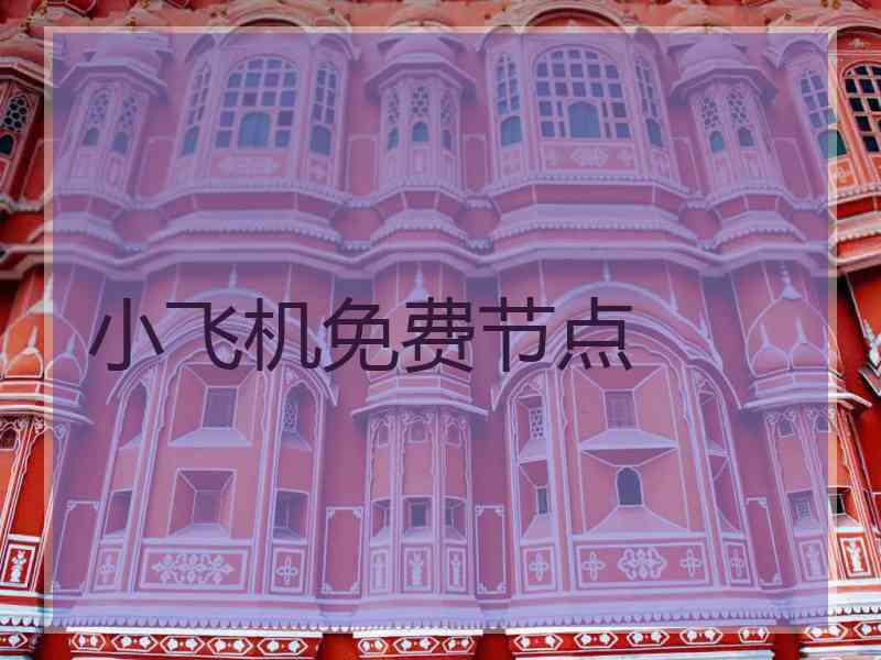 小飞机免费节点