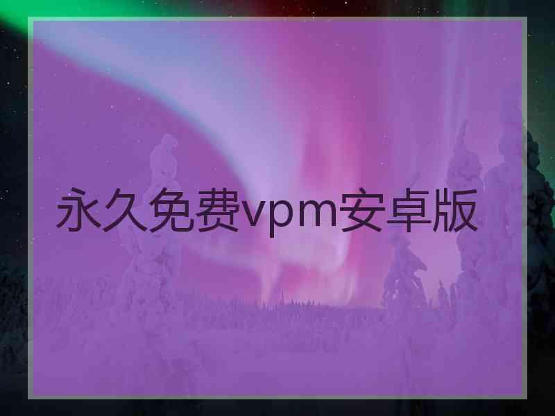 永久免费vpm安卓版