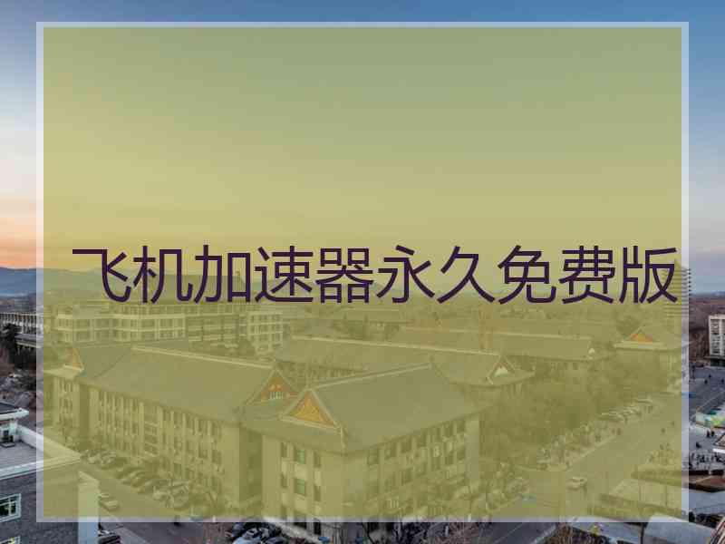 飞机加速器永久免费版