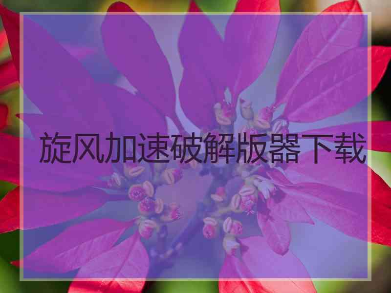旋风加速破解版器下载