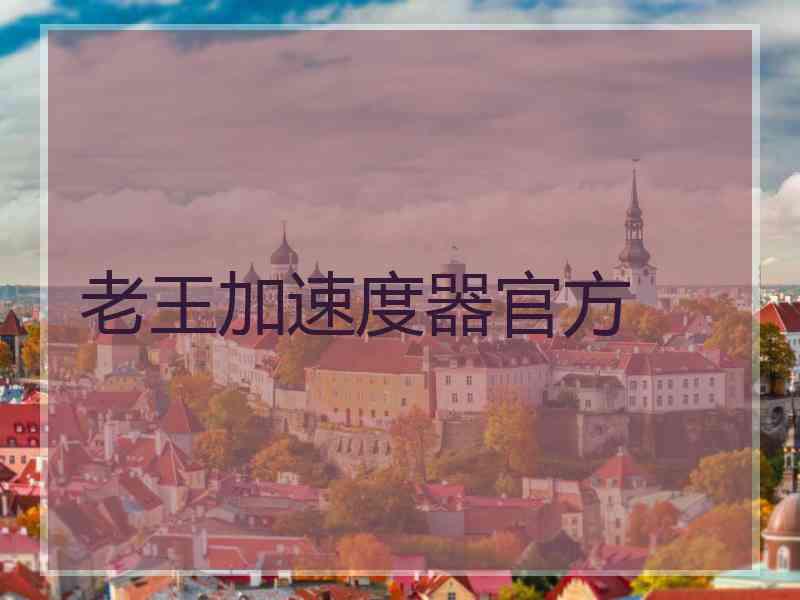 老王加速度器官方