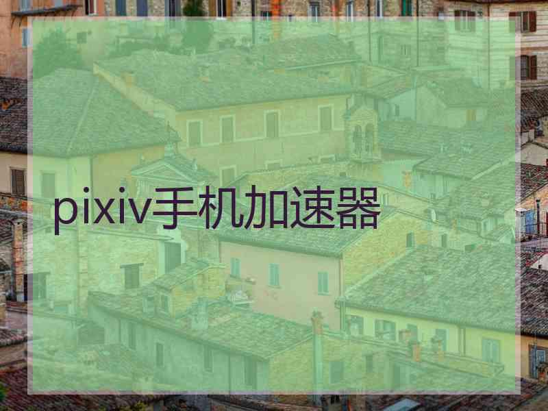pixiv手机加速器