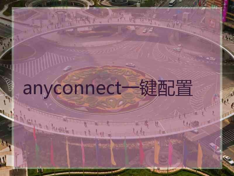 anyconnect一键配置